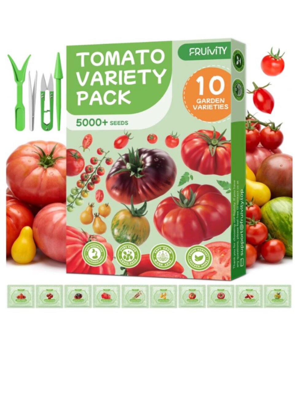 Tomato Seeds Variety Pack -5000+ Garden Tomato Seeds